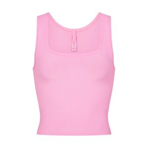 NWT SKIMS SOFT LOUNGE TANK COTTON CANDY PINK SIZE MEDIUM